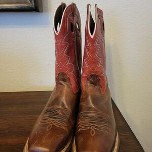 Nocona Western Boots in Brown and Red